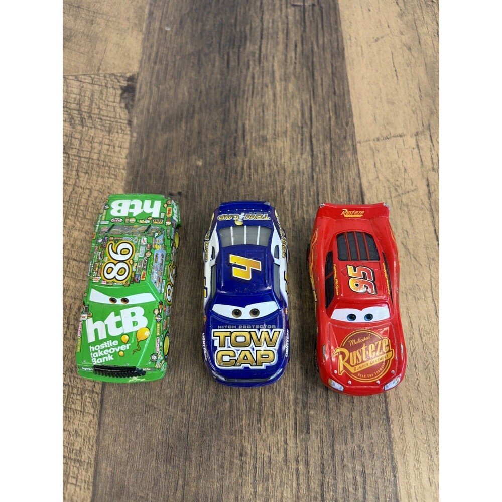 7 Disney Pixar Cars Hicks Depost McQueen N2O Cola Swift Finn Hippie Van 1:55 - Picture 12 of 16